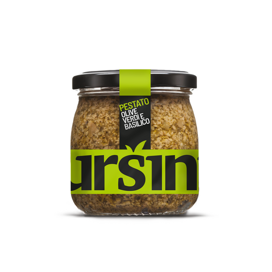 Ursini pestato basilico e olive verdi